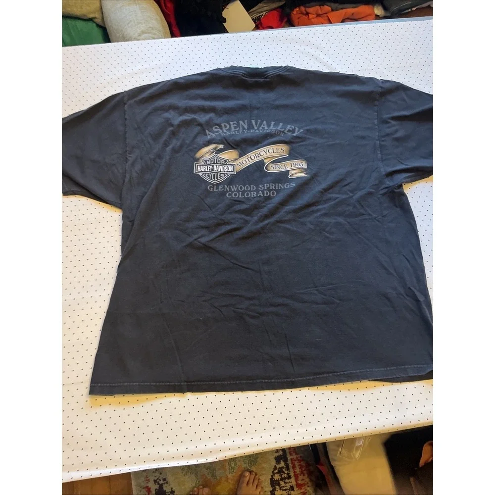 Harley Davidson 3XL Wolf Graphic T Shirt Aspen Valley Colorado Biker USA